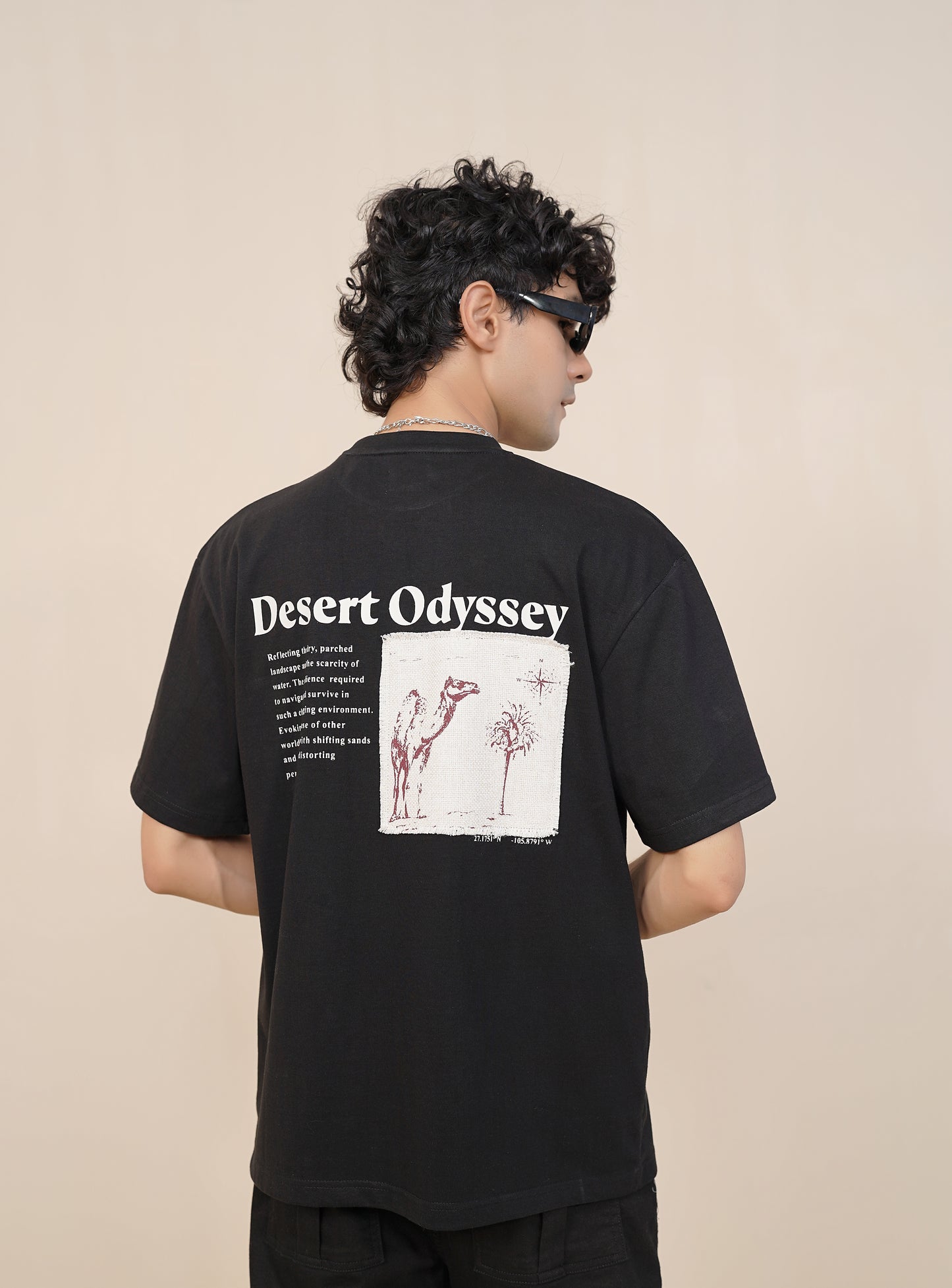 'PATCHWORK' BLACK T-SHIRT