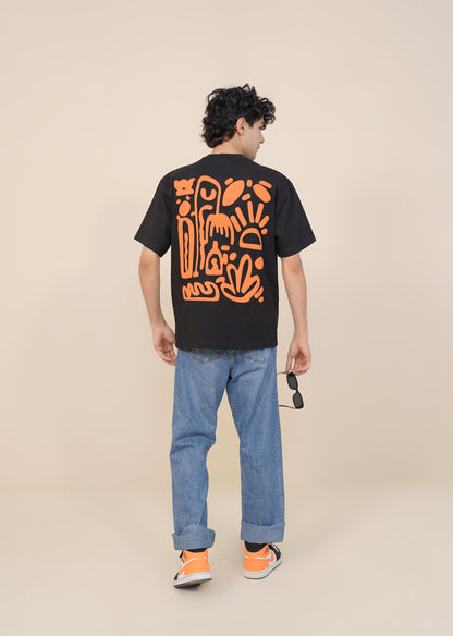 'PUFF PRINTED' BLACK T-SHIRT