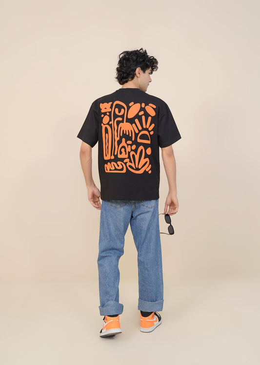 'PUFF PRINTED' BLACK T-SHIRT